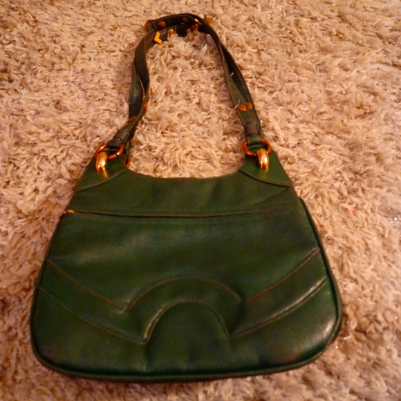 Zenith Bags Vintage Zenith Green Leather Frame Bag Poshmark